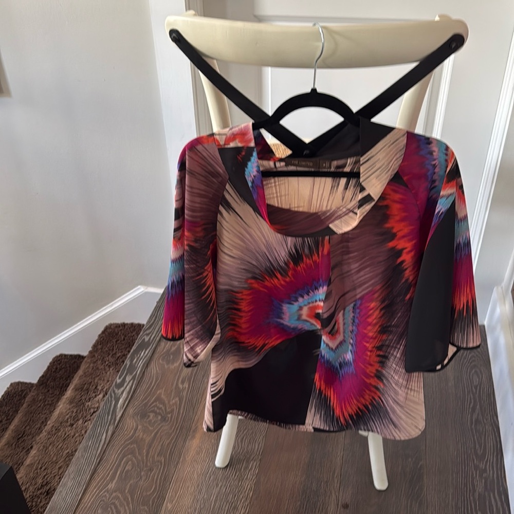 Limited multicolored shirt could be dressed up or down